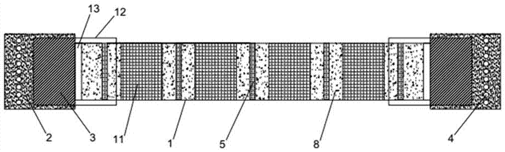 Friction energy consumption and dual-crossed shaped separating type buckling energy dissipation prevention component