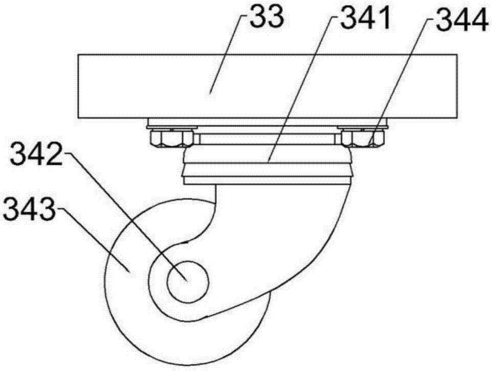 Reciprocating polishing dust removal device for steel pipes for buildings