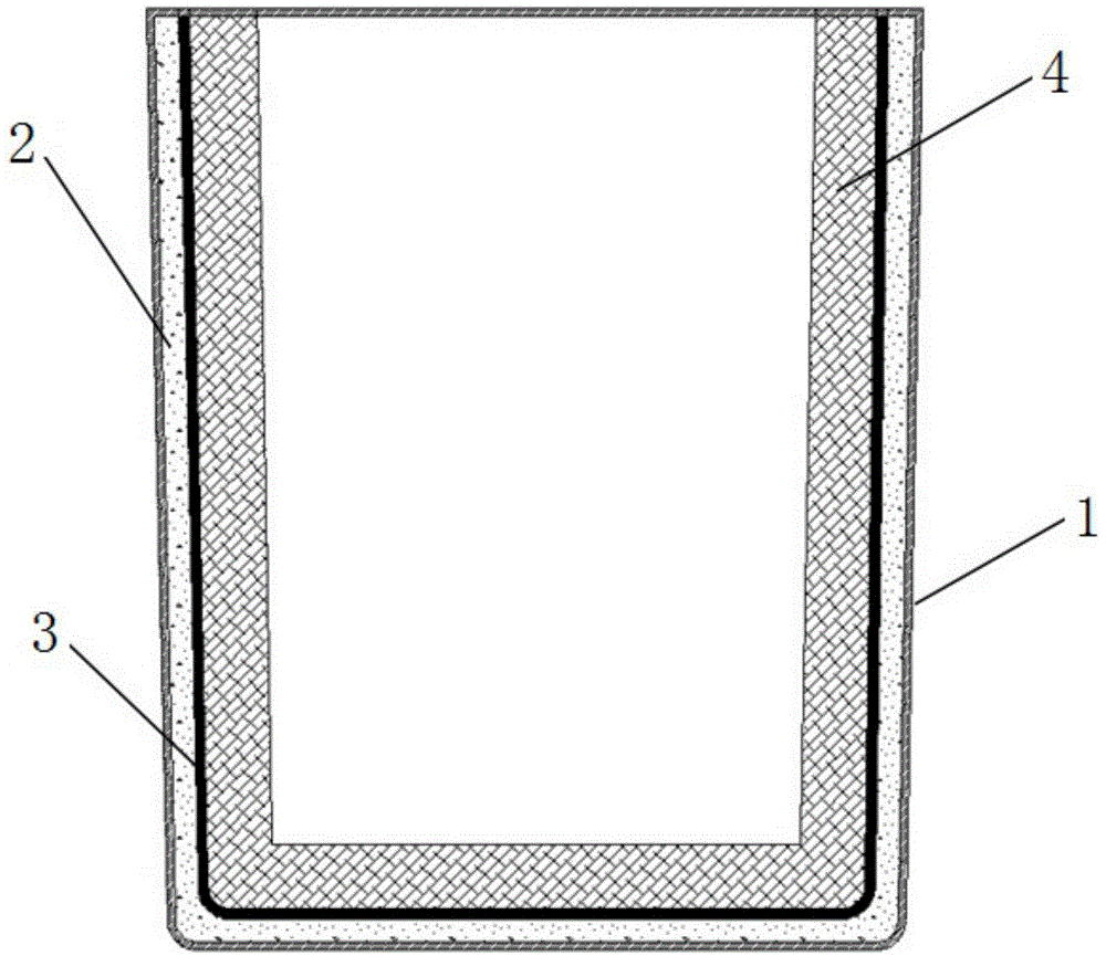 Online ladle safety residual thickness marking method and corresponding ladle