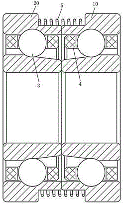 Bearing pair and bearing pair assembly