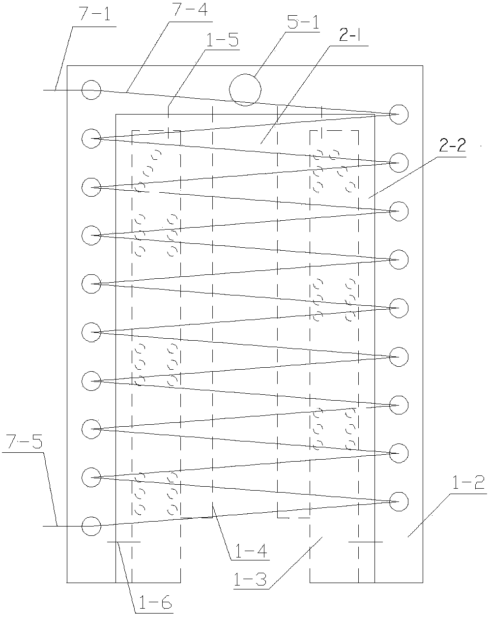 Device for thermal separation of solid fuel and molten salt integrated boiler