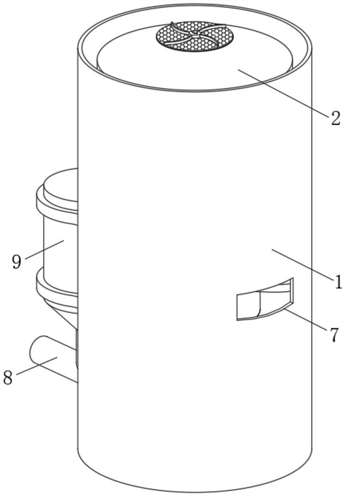 Intelligent pollution discharge filtering device and control method