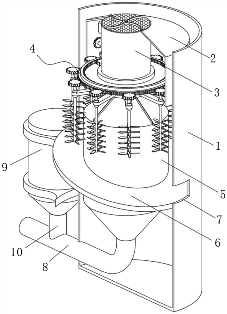 Intelligent pollution discharge filtering device and control method