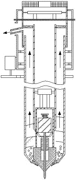 A solid material sampling machine