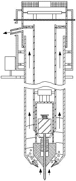 A solid material sampling machine