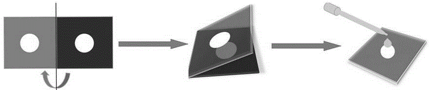 Method for detecting pesticide residues through paper-based visualized molecular imprinting biosensor