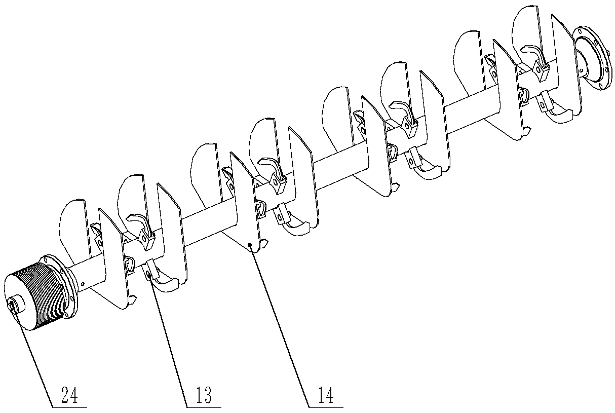 Straw smashing inter-row collecting and covering no-tillage planter