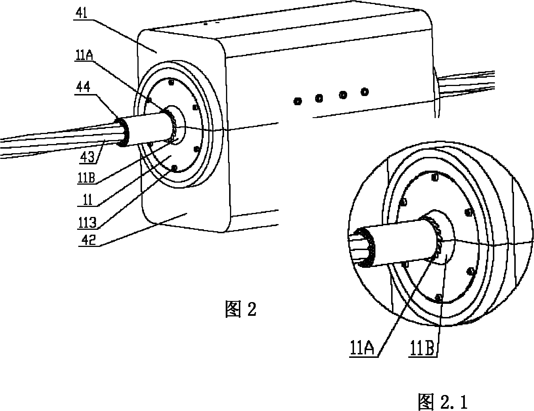 Power transmission line cone cutter head milling and extrusion deicing method and apparatus thereof