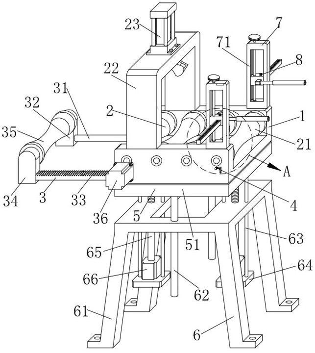 A production guide and positioning device for engineering plastic pipes