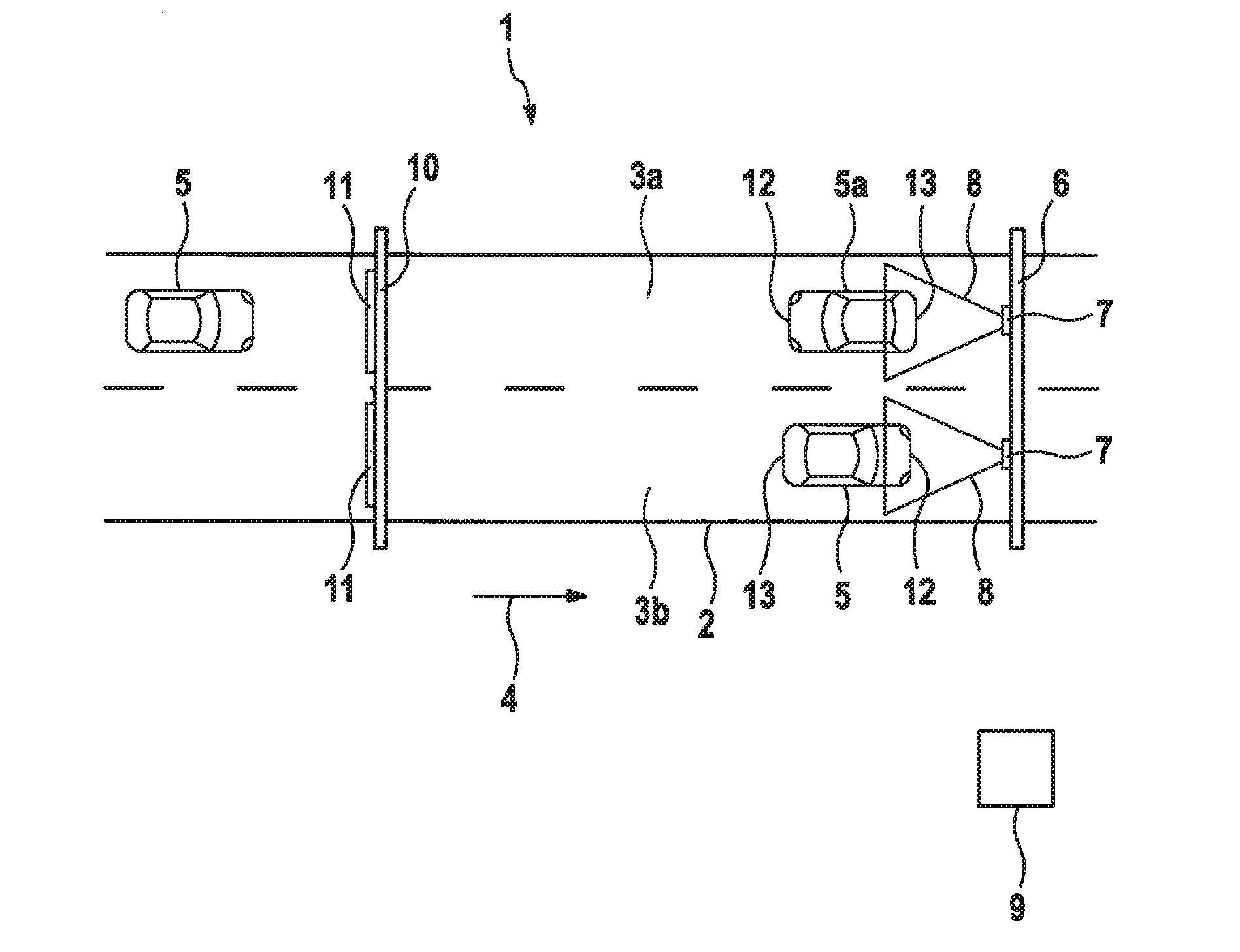 Method and traffic monitoring device for detecting a wrong-way driving incidnet of a motor vehicle