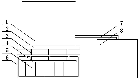 Automatic weighing feed device for organic pigment