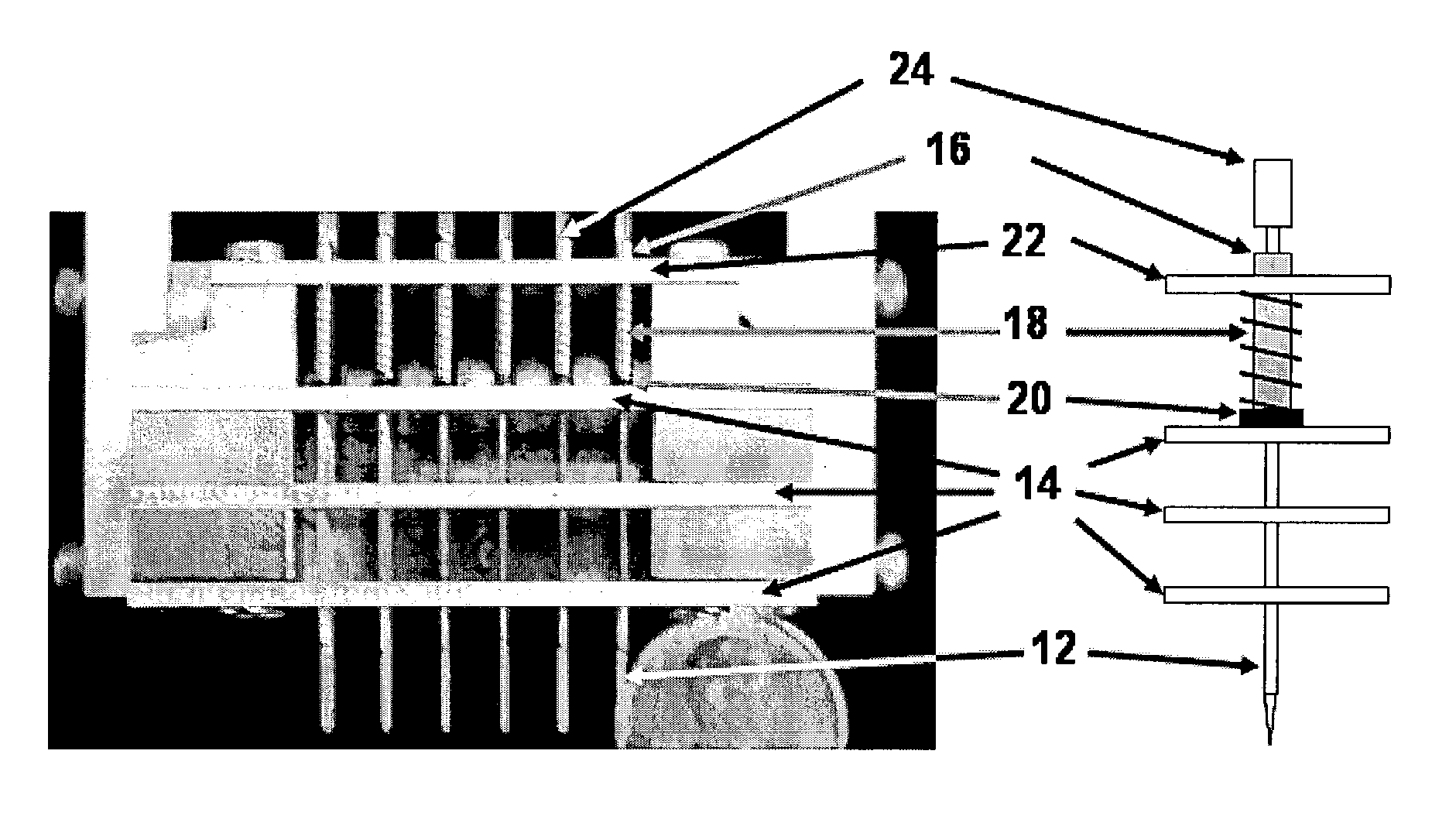 Capillary pins for high-efficiency microarray printing device