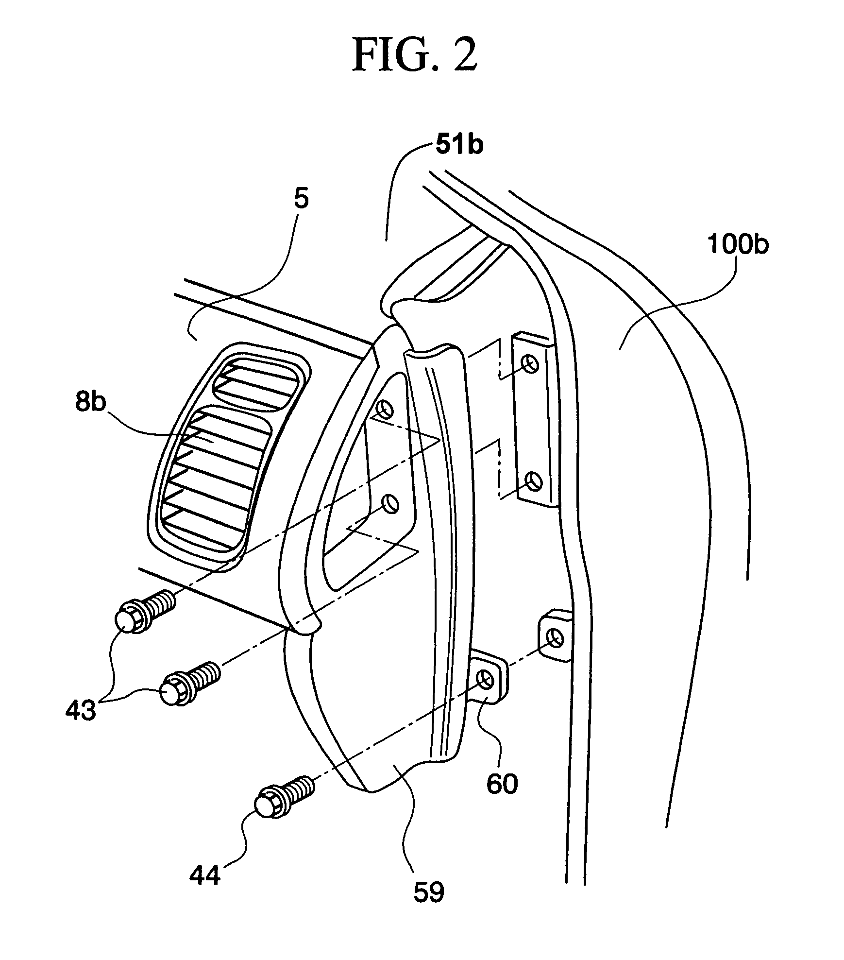 Instrument panel construction for a vehicle