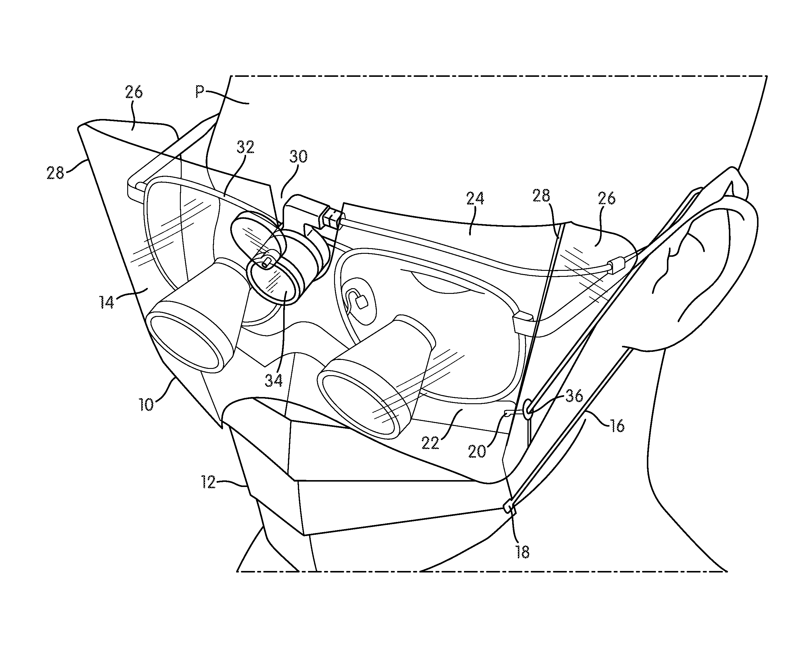 Loupe Light-Compatible Attachable Face Shield