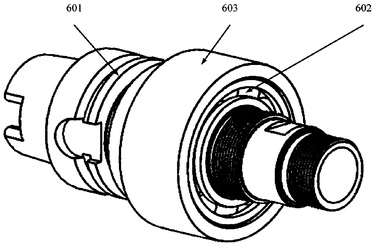 Device and method for testing dynamic characteristics of a spindle in a rotating state