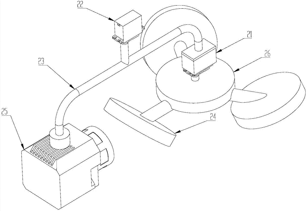 Single-lens oblique photography device for aircraft