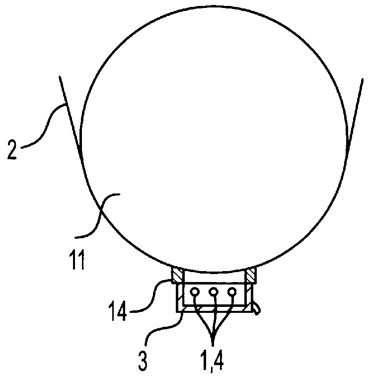 Condensation device and suction element including a condensation device