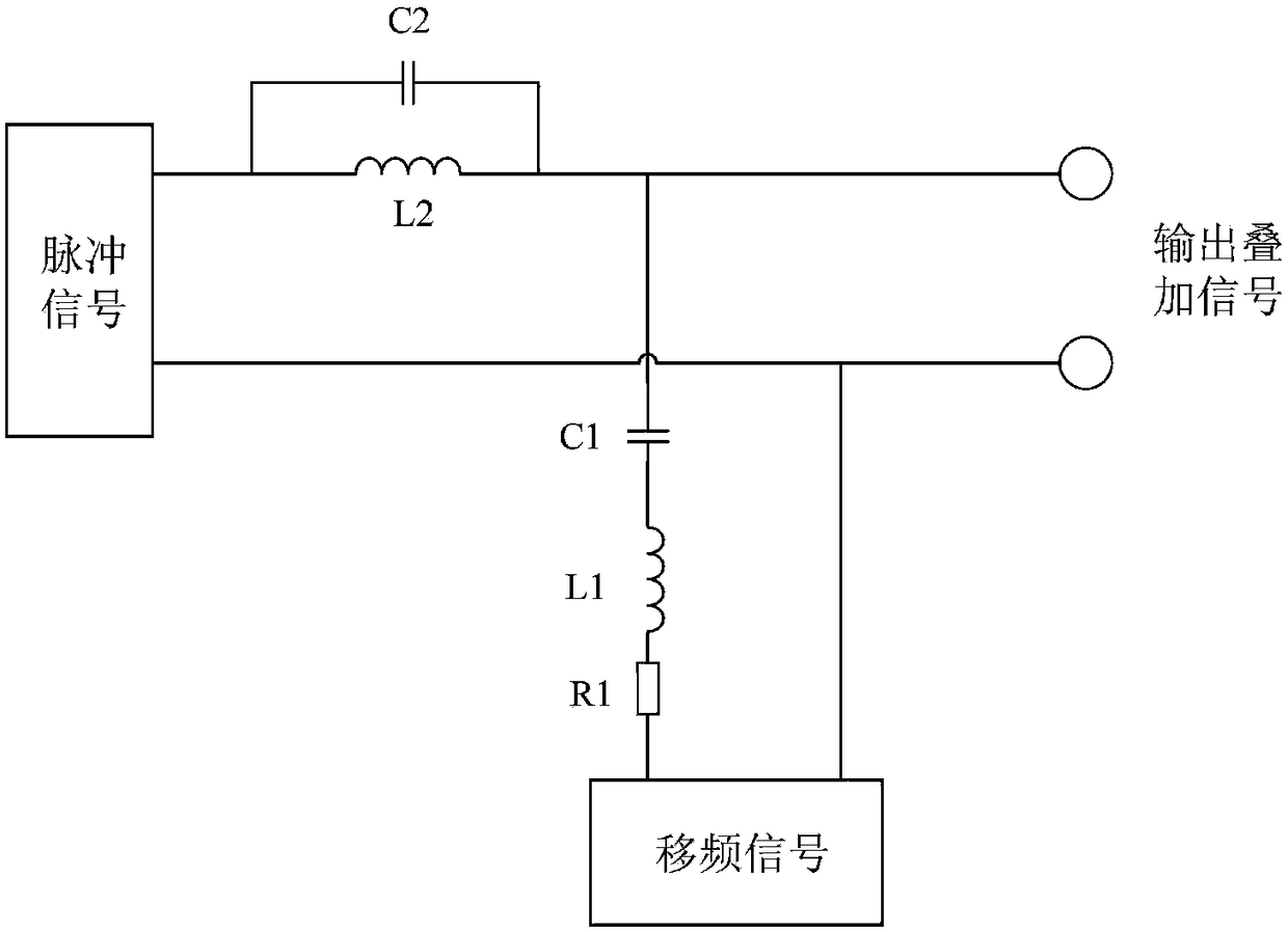 Track circuit for signal superposition and achieving method