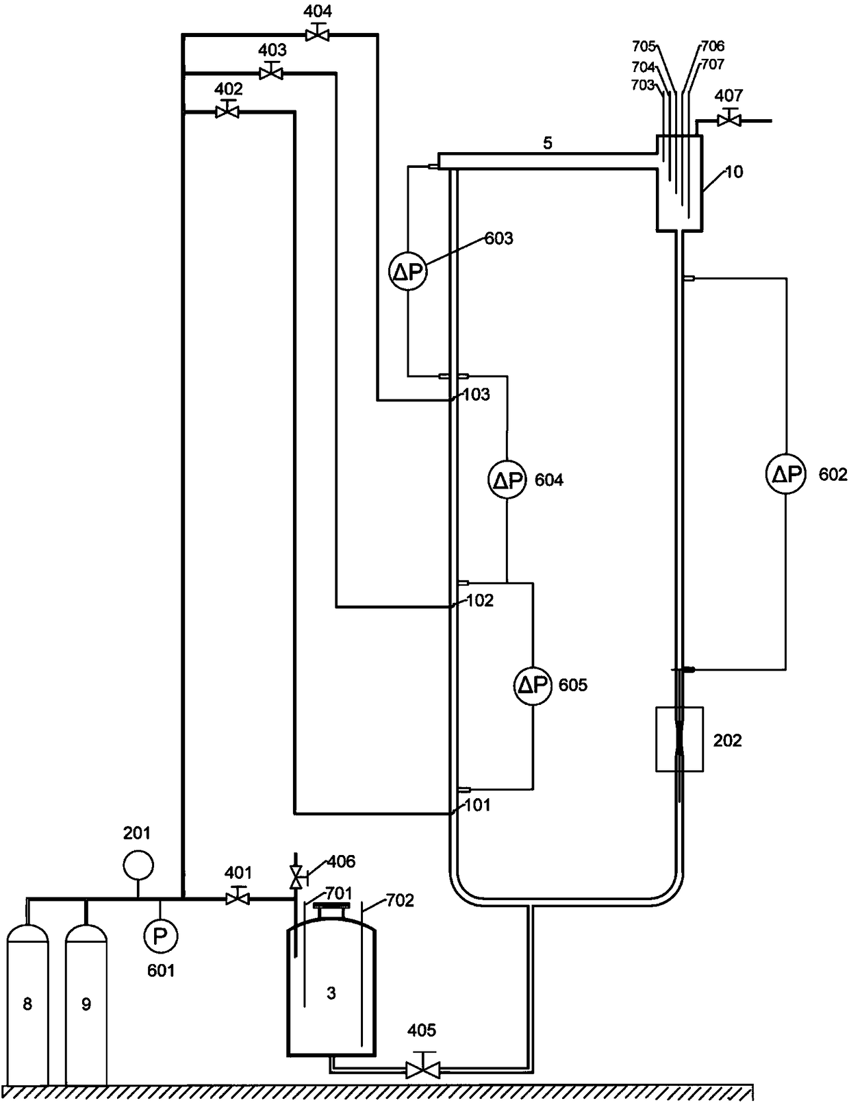 A kind of lead-bismuth alloy bubble pump circulation capability experimental system and experimental method