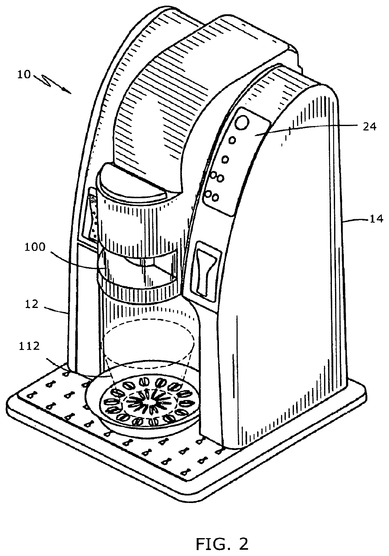 Selected serving and flavored sparkling beverage maker