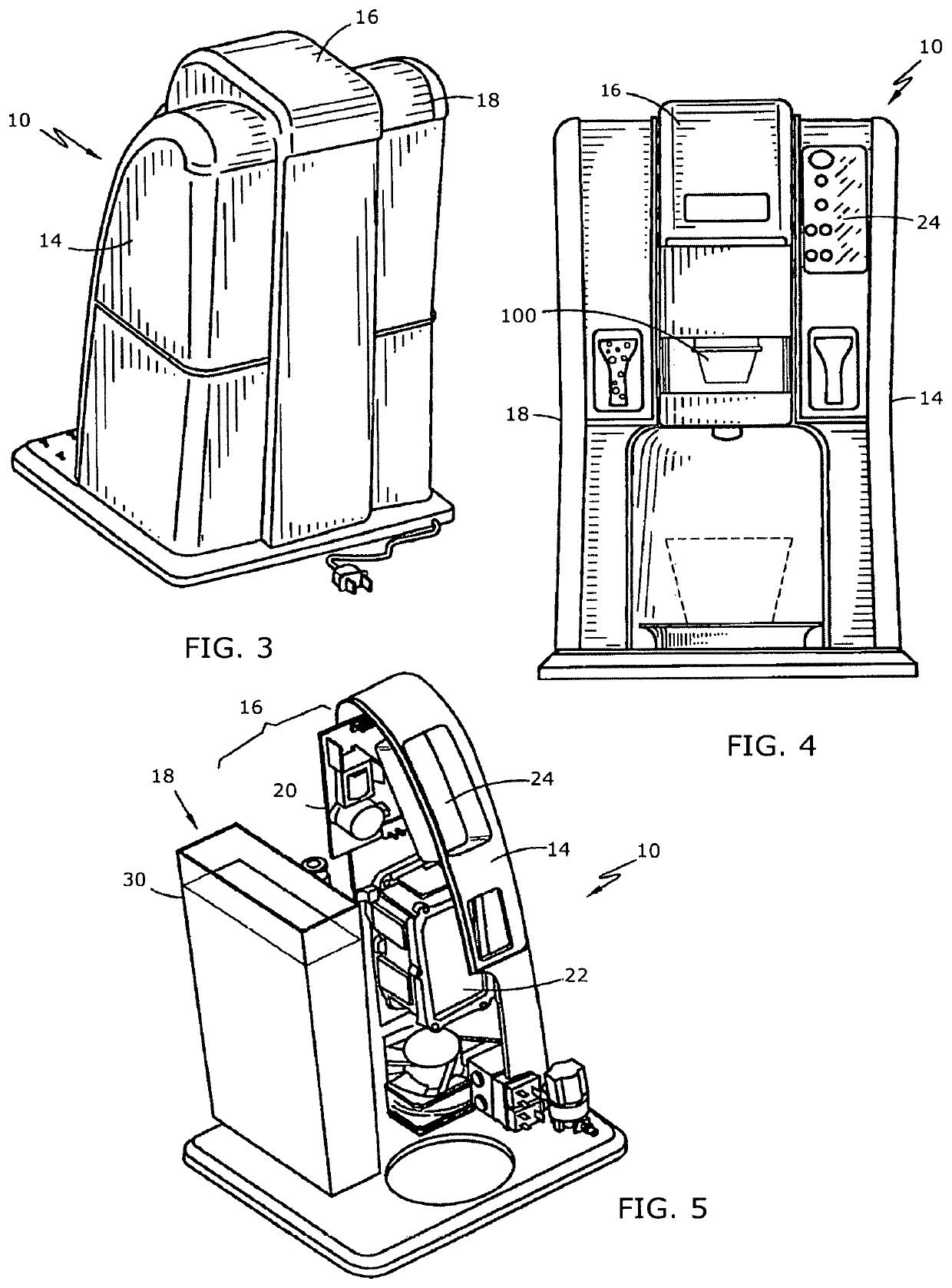 Selected serving and flavored sparkling beverage maker