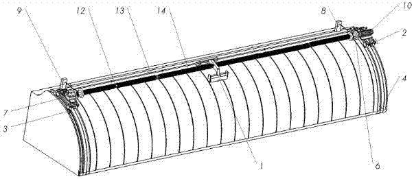 High-efficient cleaning machine for sunlight greenhouse film