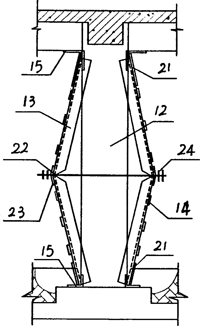 Method for pre-stressed reinforcing concrete compression member