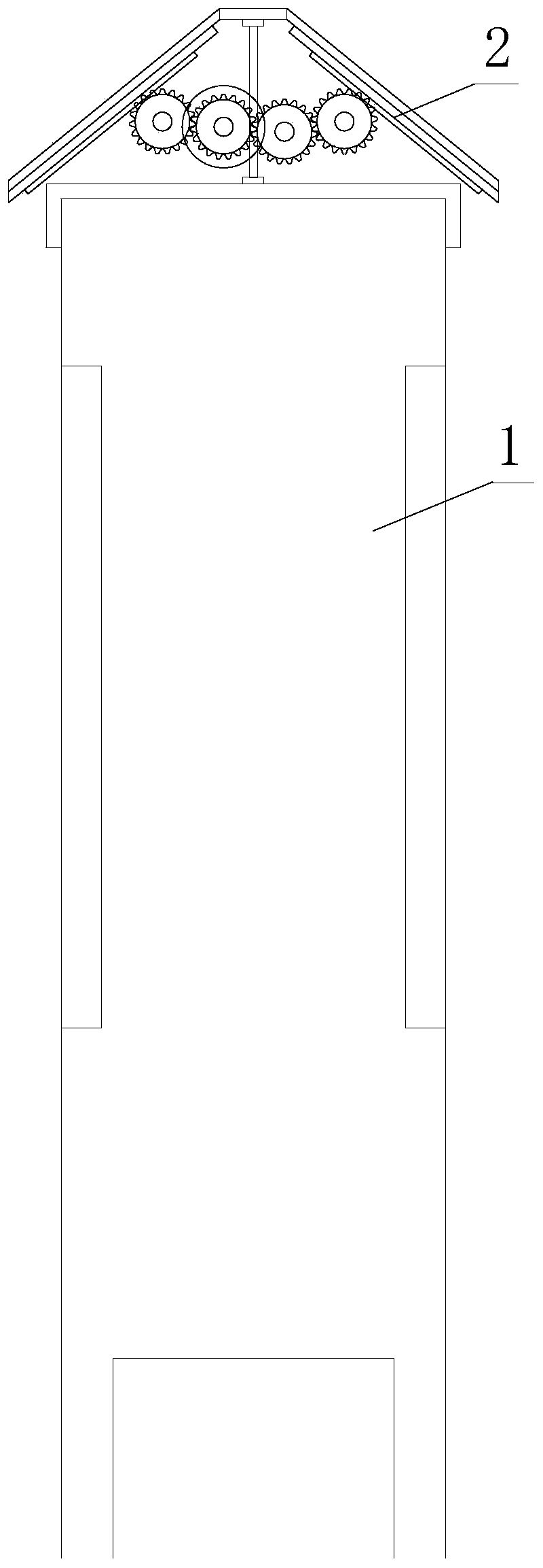 Rain sheltering device for electronic broadcast screen of bus station