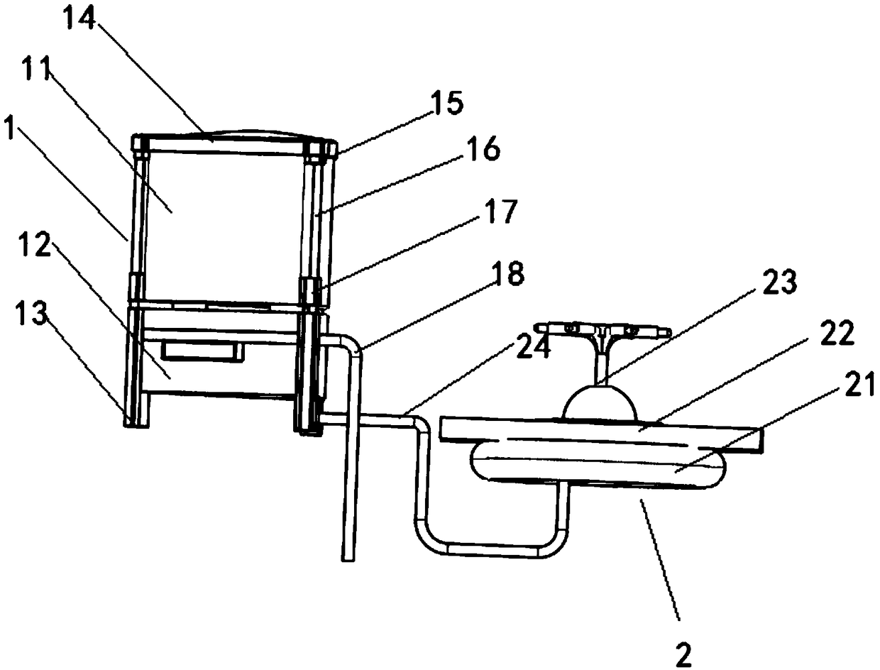 Fish feeding device of pond