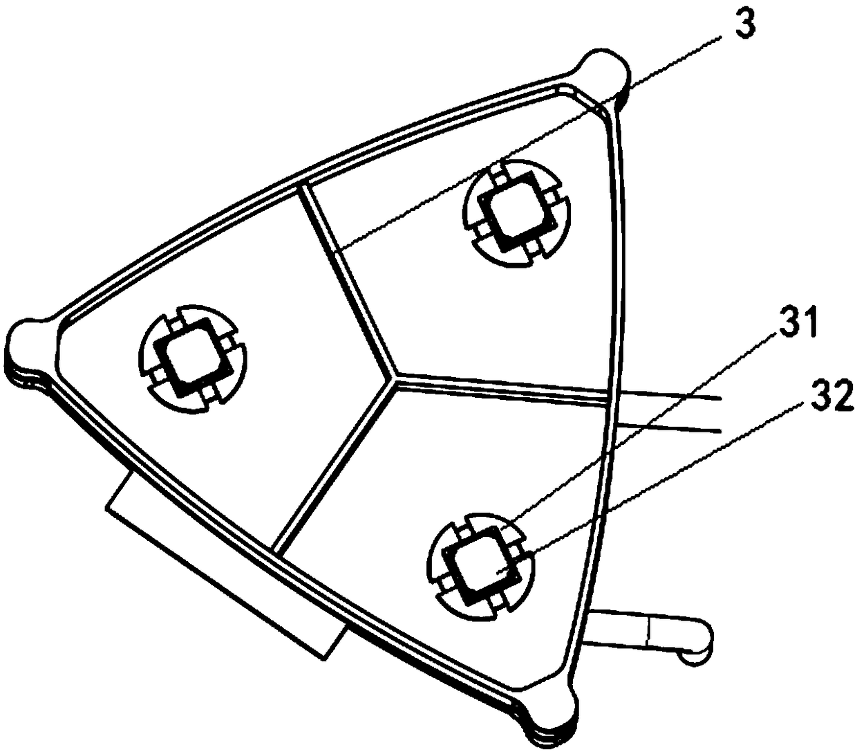 Fish feeding device of pond