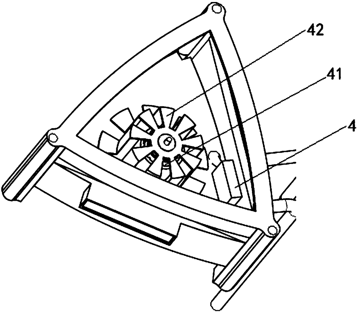 Fish feeding device of pond