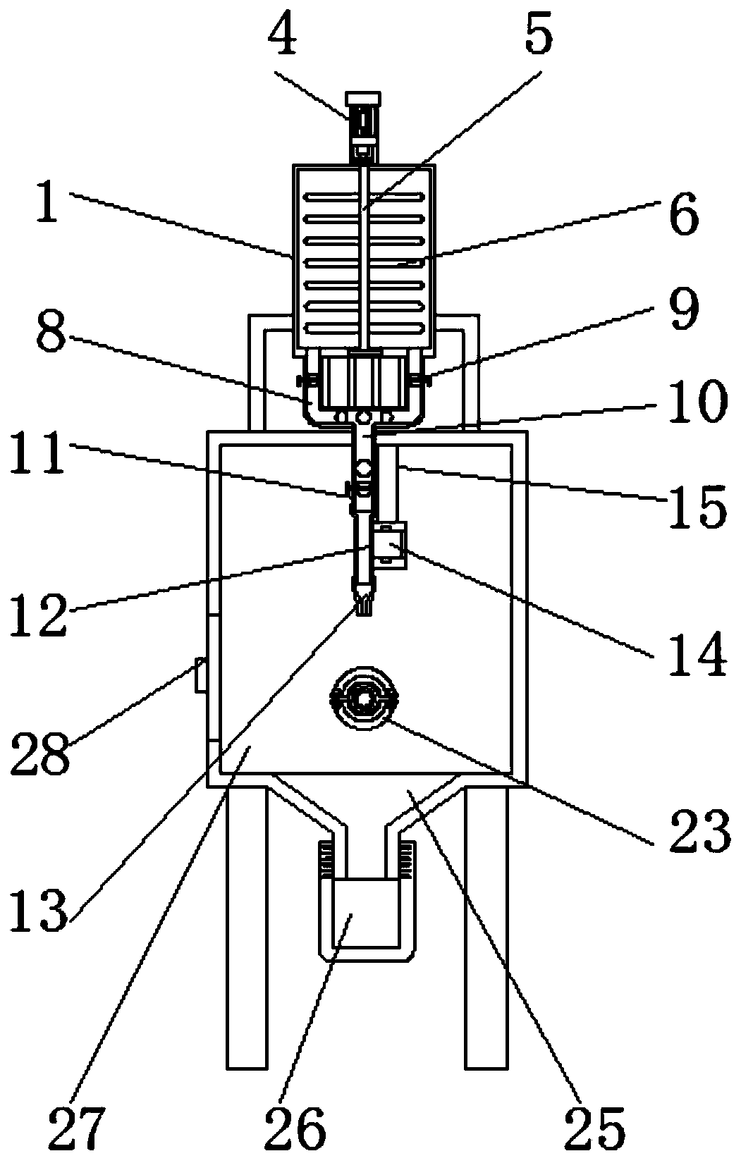 Sand blasting machine capable of conveniently adjusting injection flow