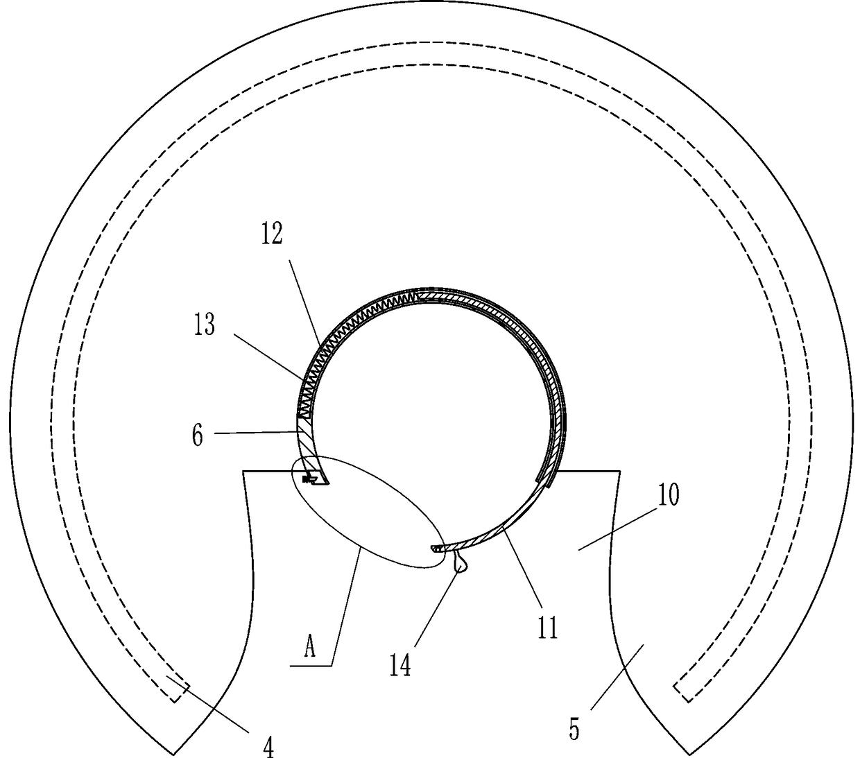 Garden potted plant soil changing device