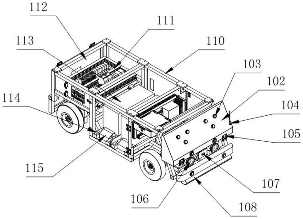 Logistics clamping machine capable of adapting to carrying various goods