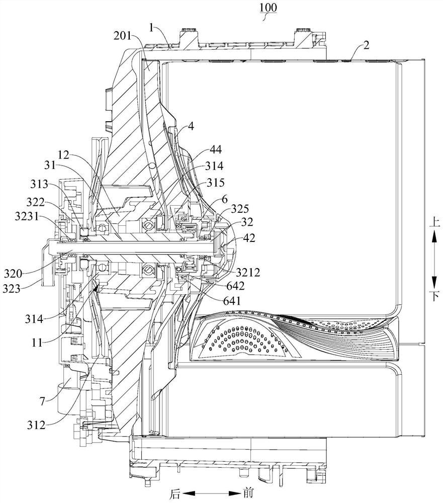 Brake for front-loading washing machine and front-loading washing machine