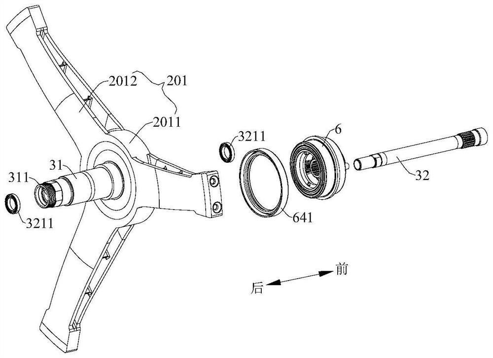 Brake for front-loading washing machine and front-loading washing machine