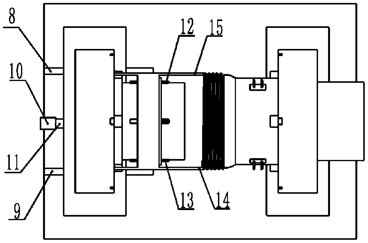 Induction heating upsetting device for aluminum alloy cylinder