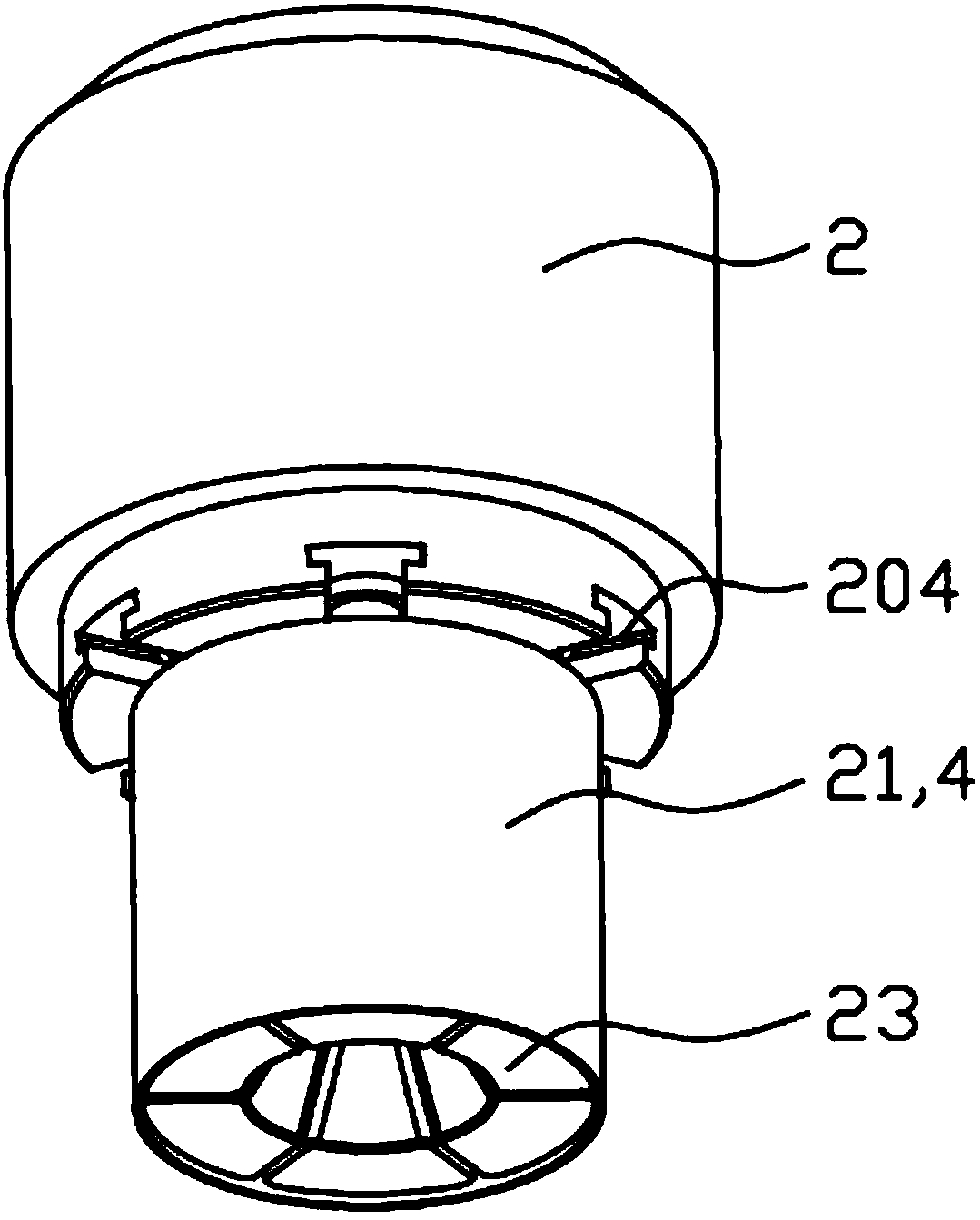 Sucker self-adaptive adaptor