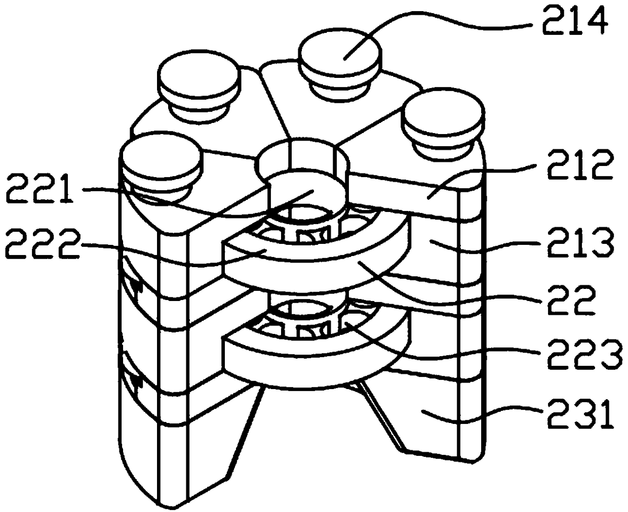 Sucker self-adaptive adaptor