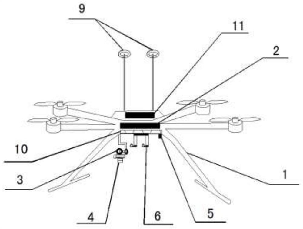 A device and method for non-contact delivery of high-risk deformation body gnss monitoring terminal