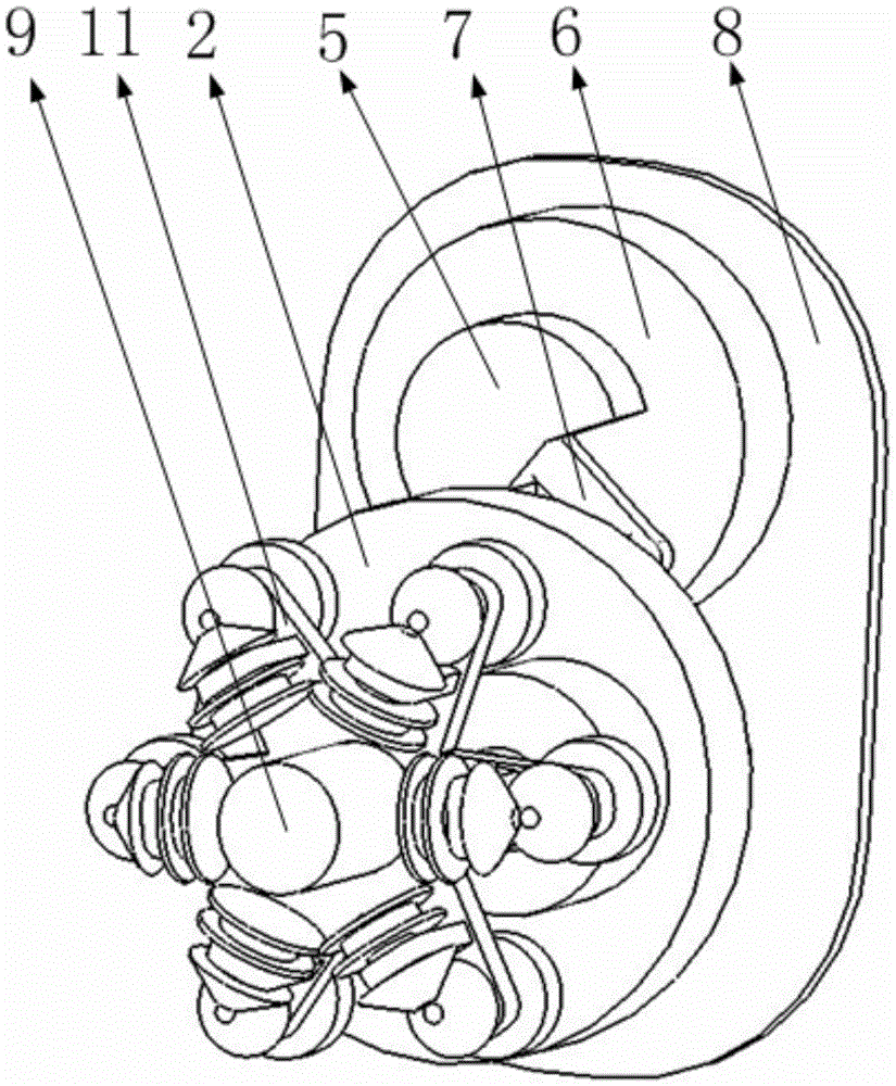 Simulated mechanical finger pulled on basis of steel wire