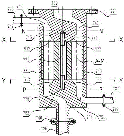 Aluminum-alloy disc type thrust motor clamp joint seawater processing device