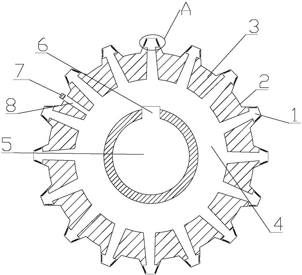 Noise elimination gear