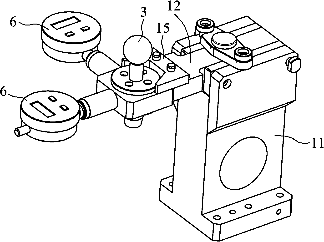 Hole site measuring device