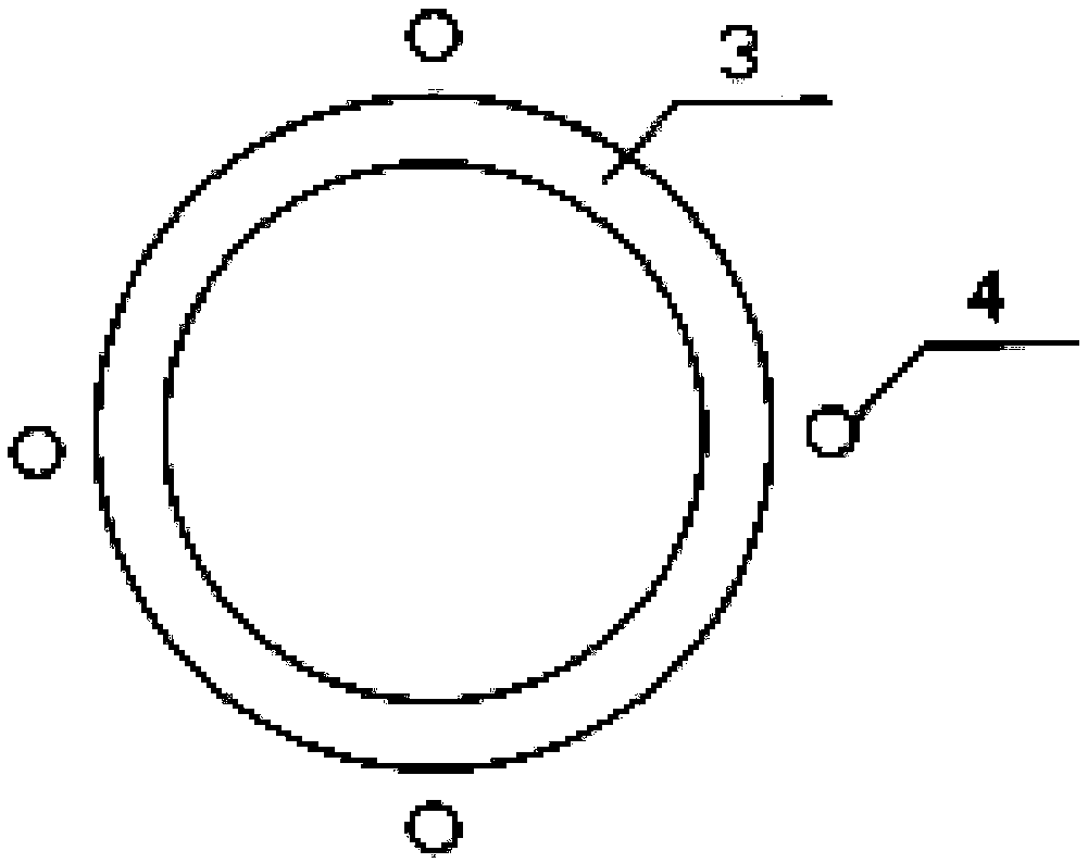 Method for repairing draught fan concrete foundation cavity through high polymers