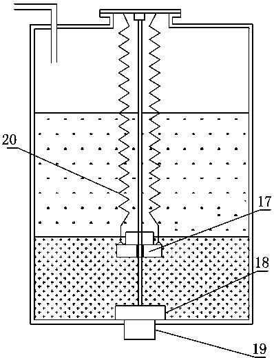 Radioactive waste resin interface measuring device based on lifting device and application method thereof