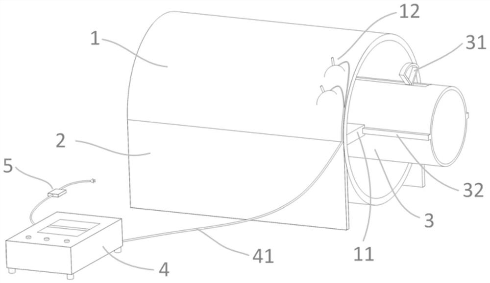 Experimental device for irradiating laboratory mouse