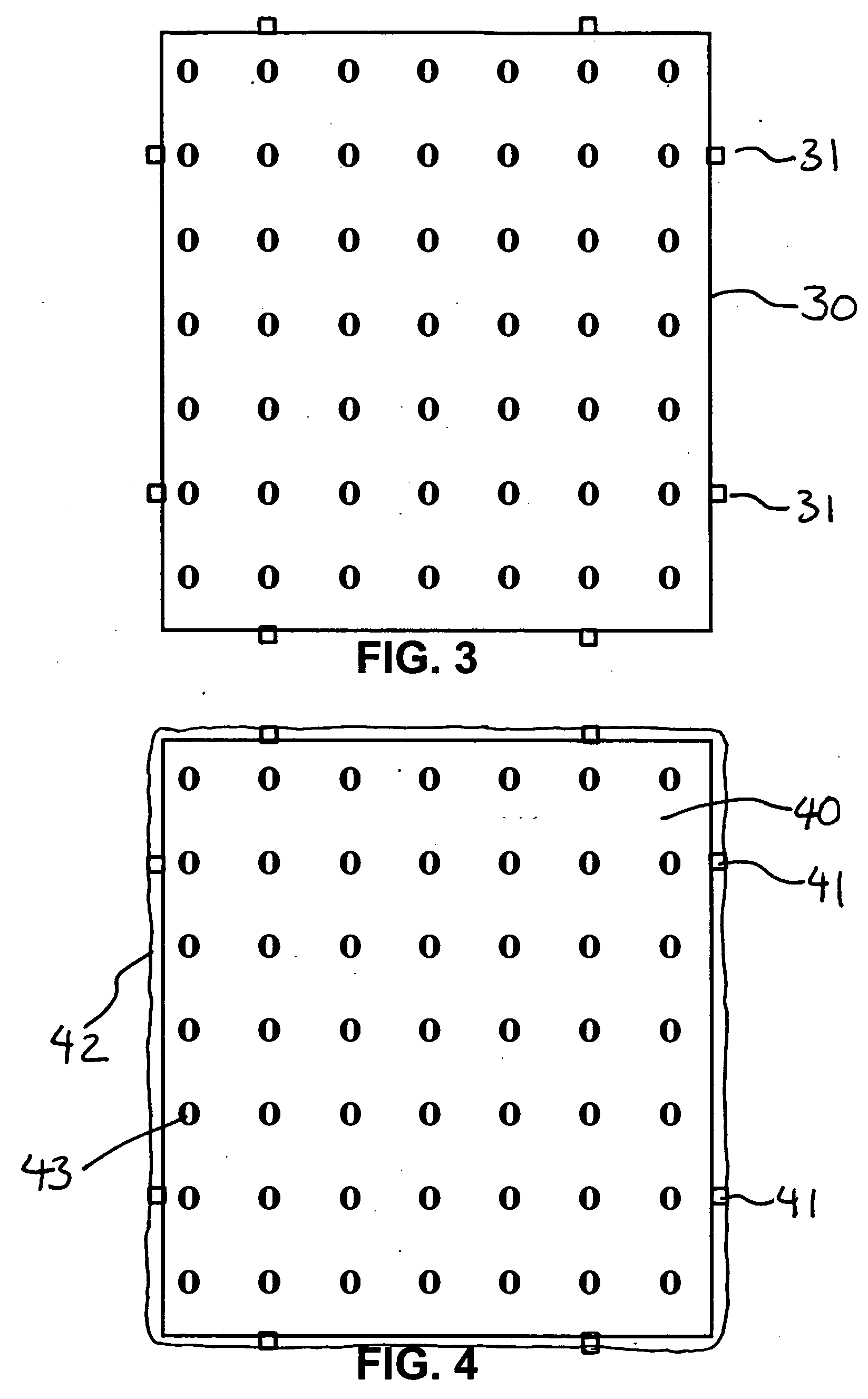 Method and grid for tying layers of a quilt