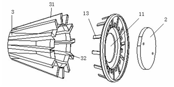 Heat sink for LED lamp and manufacturing method thereof