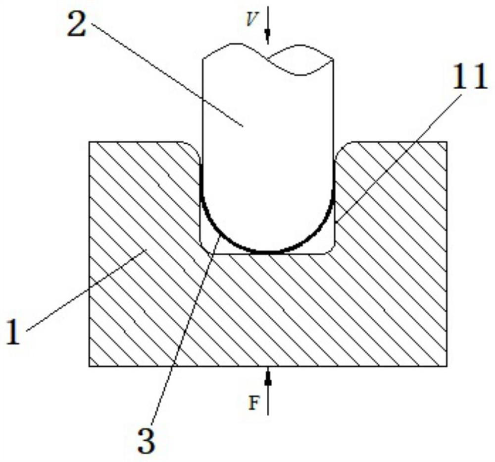 Titanium alloy U-shaped part viscous medium room-temperature forming method